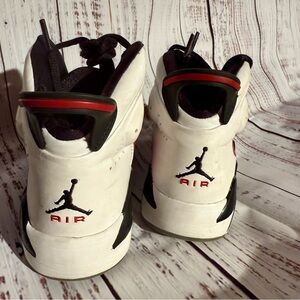 White and Black Air Jordan Sneakers